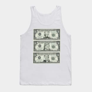 Impeached Presidents on Three Dollar Bills Tank Top